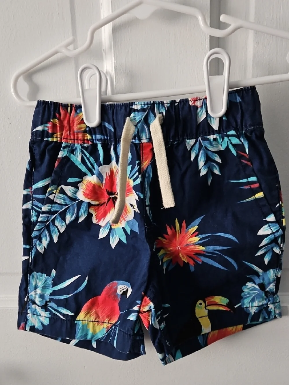 The Children's Place Navy Tropical Bird Shirt & Short Set - Picture 5 of 9